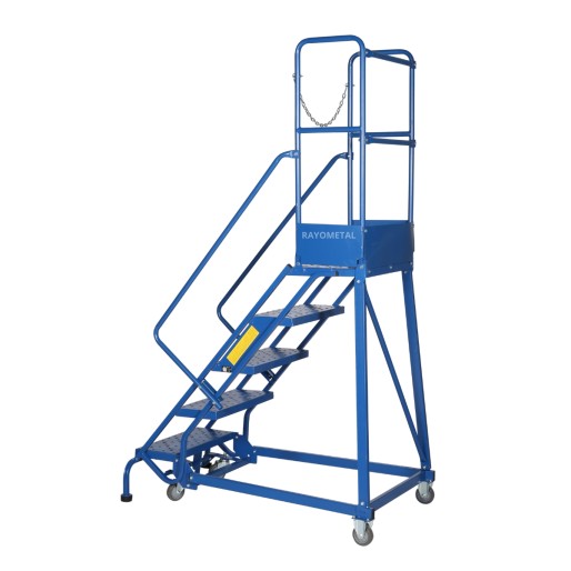 Escabeau roulant 5 marches Rayometal