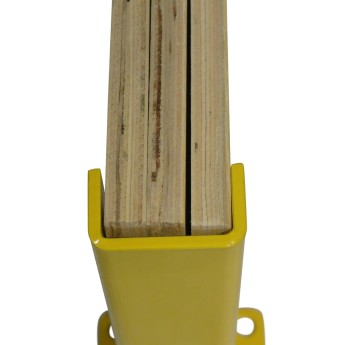 Protection de rives, épaisseur du bois - vue du dessus