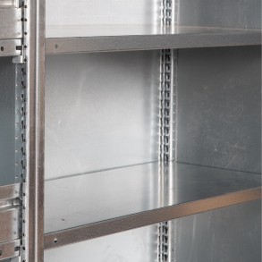 Tablette réglable pour rayonnage d'atelier galvanisé. Dim : 1000 x 400 mm